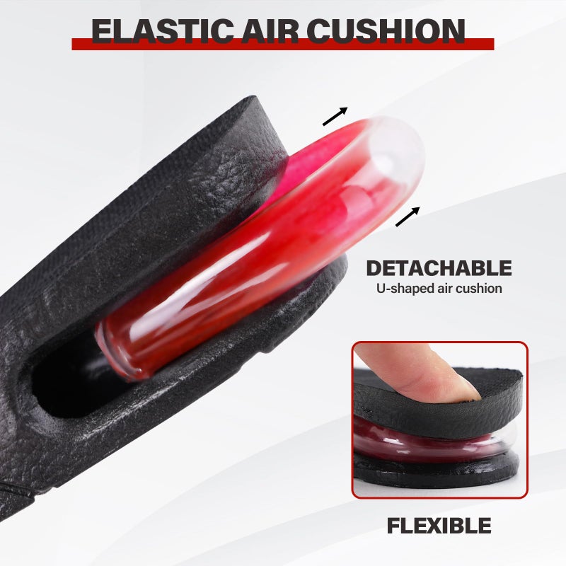 ERGOfoot Height Increase Insoles for Men Women, 3-Layer Adjustable Invisible Shoe Lifts & Height Boosters, Fits Dress Shoes & Casual Footwear - Height Increase Soles & Inserts - Image 3